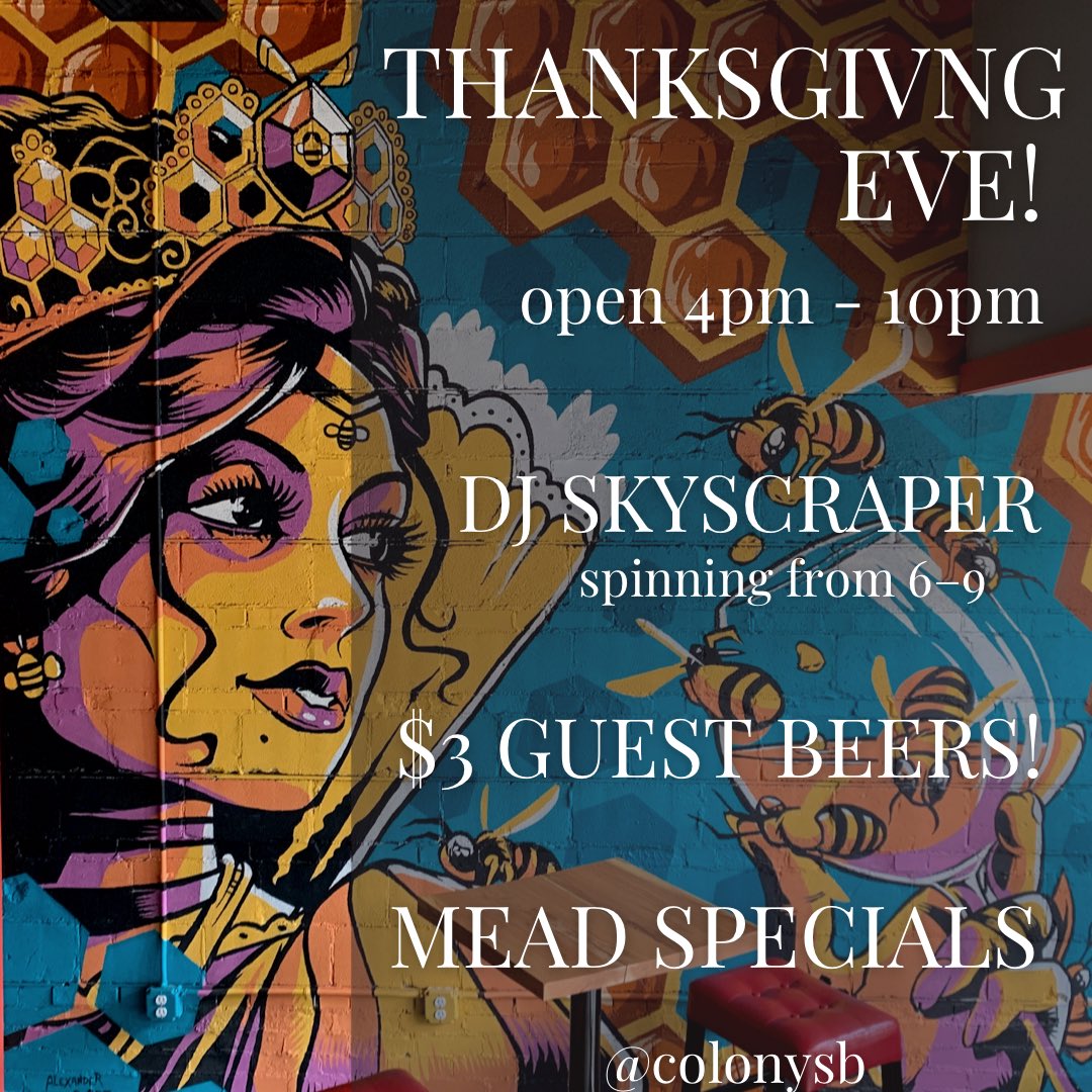ColonySouthBeth's tweet photo. Heyyyyy your plans for #ThanksgivingEve just changed. 🤩 https://t.co/kwG4P8LDo7