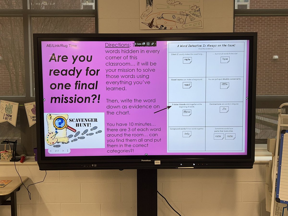 Anderson_Stars's tweet photo. Scavenger hunt to find words that fit into each category from the phonics cases we have been solving! @Discovery_elem #uosphonics https://t.co/HB1kiUdkVy