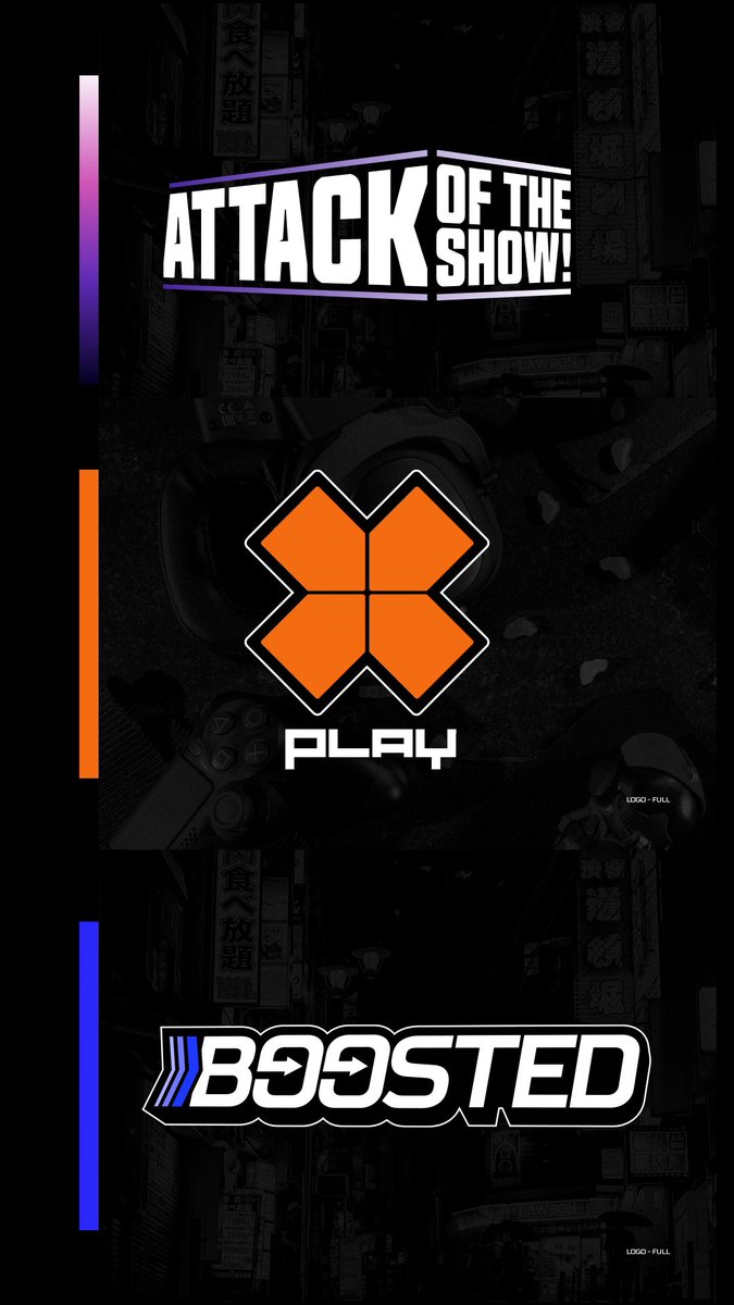 ryanxfett's tweet photo. I’ve been dying to be able to share my logos and now that were live (YT/Twitch/1413) I can! Go check out the brand new looks on @G4TV! Look ma, my stuff is on TV! #G4TV #AOTS #XPLAY #Boosted https://t.co/mpFAzBR5bQ