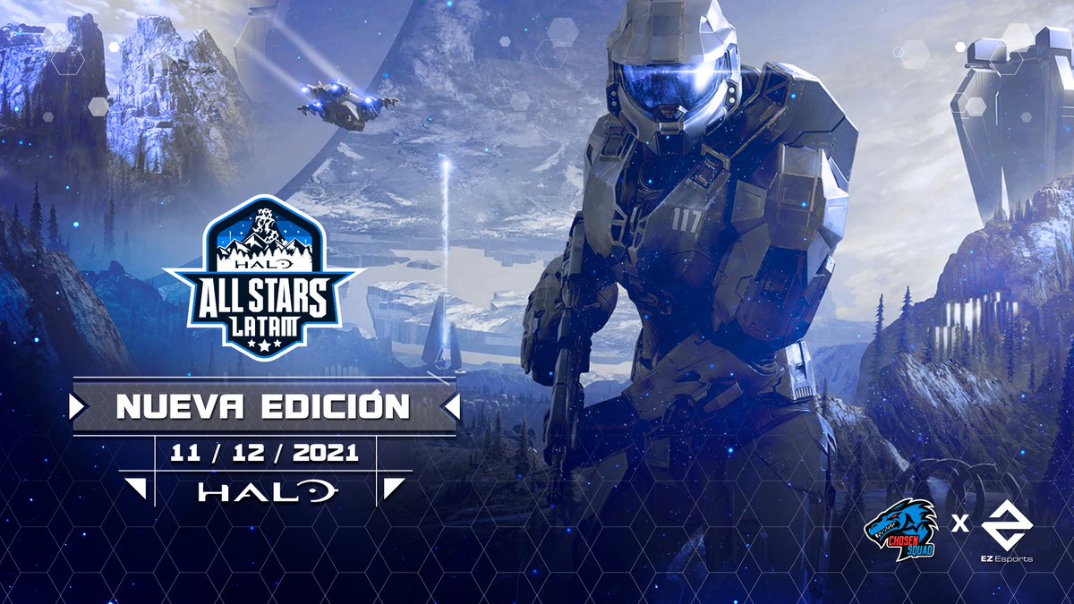 ¿Están listos Spartans?

Este 11 de Diciembre se viene el primer "All Stars LATAM" de <a href="/Halo/">Halo</a> Infinite de la mano de <a href="/Chosen_Squad/">Chosen Squad</a> y toda la comunidad 🔥

Estén atentos que estaremos anunciando más detalles, invitados y claro regalos 🎁