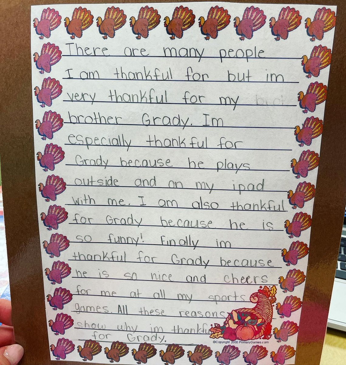 Lothian4thGrade's tweet photo. Thankful •🦃• Grateful •🍁 •Appreciative #aacpsawesome #aacpstoy22 https://t.co/hmG4nEUvJK
