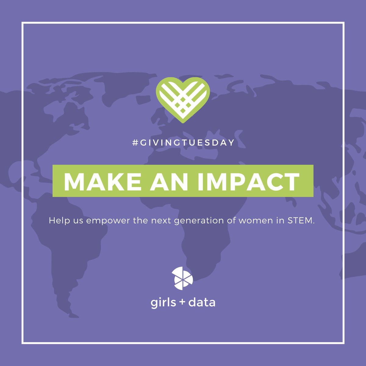 #GivingTuesday is next week! Don’t forget about us when deciding where to donate 💜💚  #girlsinstem #girlsintech #stem #dataanalytics #datascience #girlsruntheworld