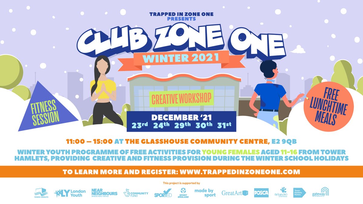 📢 This winter we're hosting a Holiday Activity and Food programme in Bethnal Green during the school holidays, offering FREE provision of creativity and physical activity with a lunchtime meal to young females from <a href="/TowerHamletsNow/">Tower Hamlets Council</a>.

Learn More ➡️ bit.ly/3hRpwq8