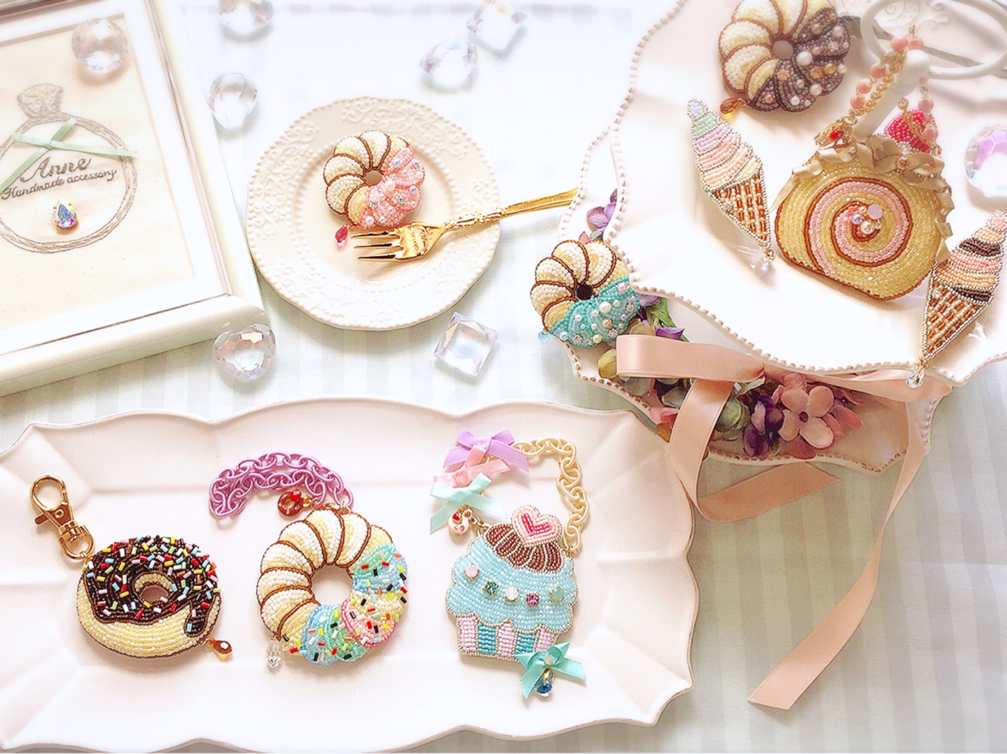【Anne 】AK 刺繍入りトップハンドル anne🍩刺繍 on X: 