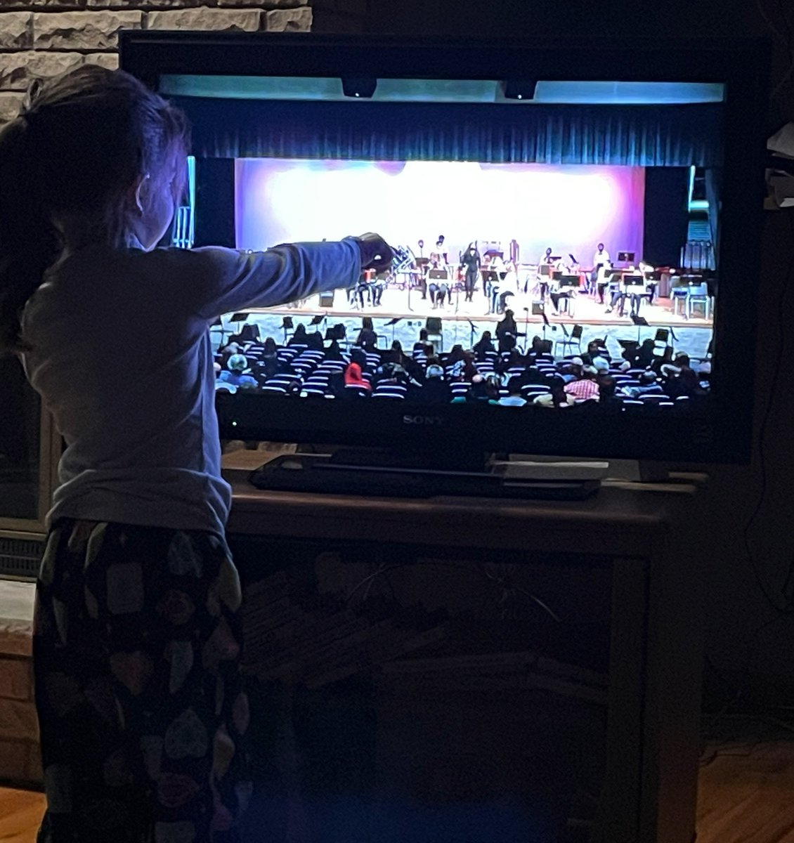 I got to see my son’s concert from home with his sister who wasn’t feeling well. Thanks <a href="/OABands/">OABands</a> for live streaming! #amazingmusic #momentsthatmatter #grateful