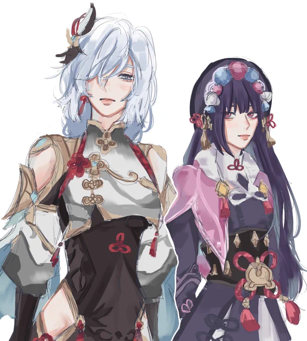 so excited for these shenhe and yunjin to be playable 😳 #shenhe #yunjin #genshinimpact 