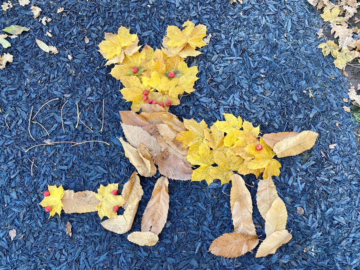 Yesterday’s leaf art