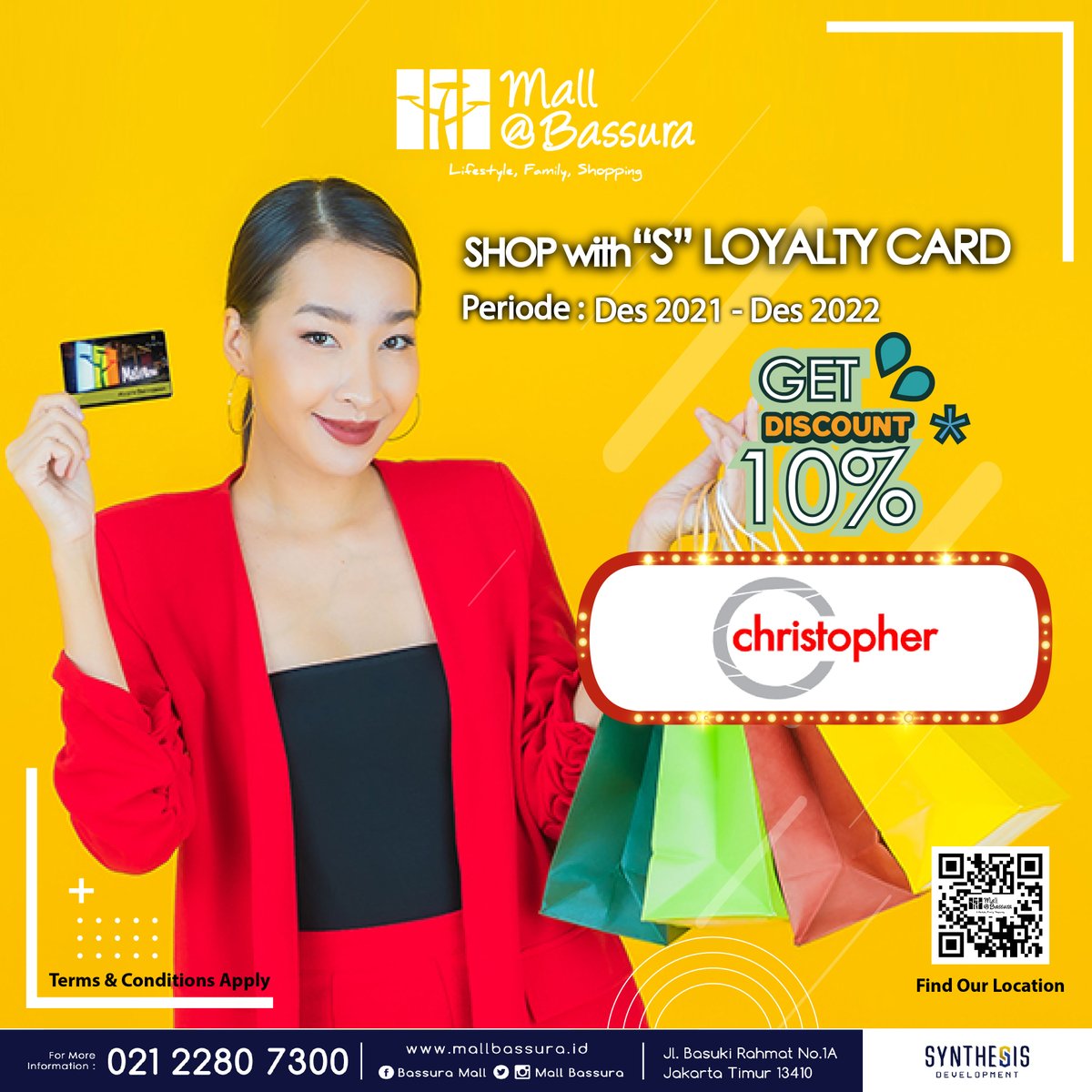 MallBassura's tweet image. Hi Loyals! Tunjukkan Kartu "S" Loyalty Card kamu dan dapatkan discount 10% untuk semua jasa perawatan.

Untung punya "s" Loyalty Card Mall@bassura kan...
Tenang!

#mallbassura #merchant #promomember #memberpromo #christophersalon #perawatanrambut