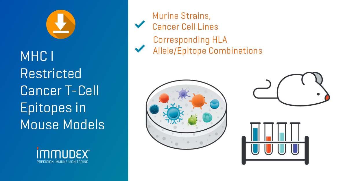 immudex's tweet photo. Doing #cancerresearch? We are showing our support to researchers worldwide by sharing a curated list of mice cancer epitopes recognized by CD8+ T cells. 
Follow the link to download the list 📄👇https://t.co/KcnMstKA1a https://t.co/ui6FfrPADz