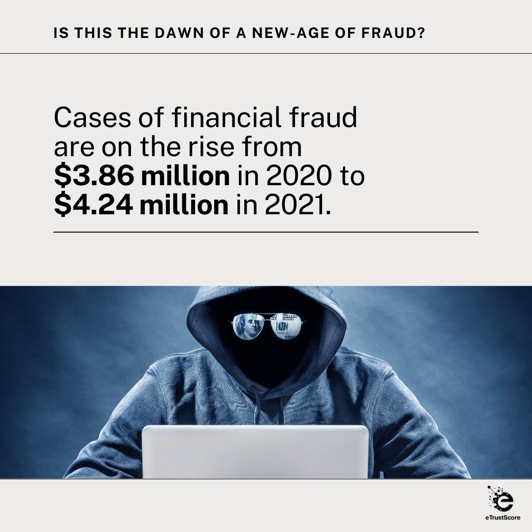 EtrustScore's tweet photo. Reputation is key and eTrust Scores’ fraud scoring solutions help businesses keep their integrity intact. Read more about it in our blog 'Rise of Financial Fraud in a Post Pandemic World'.
https://t.co/9vH9zm4Jp2
#fraudscore #digitalthreat #digitalfraud #financialfraud https://t.co/pPKE4GsGKi