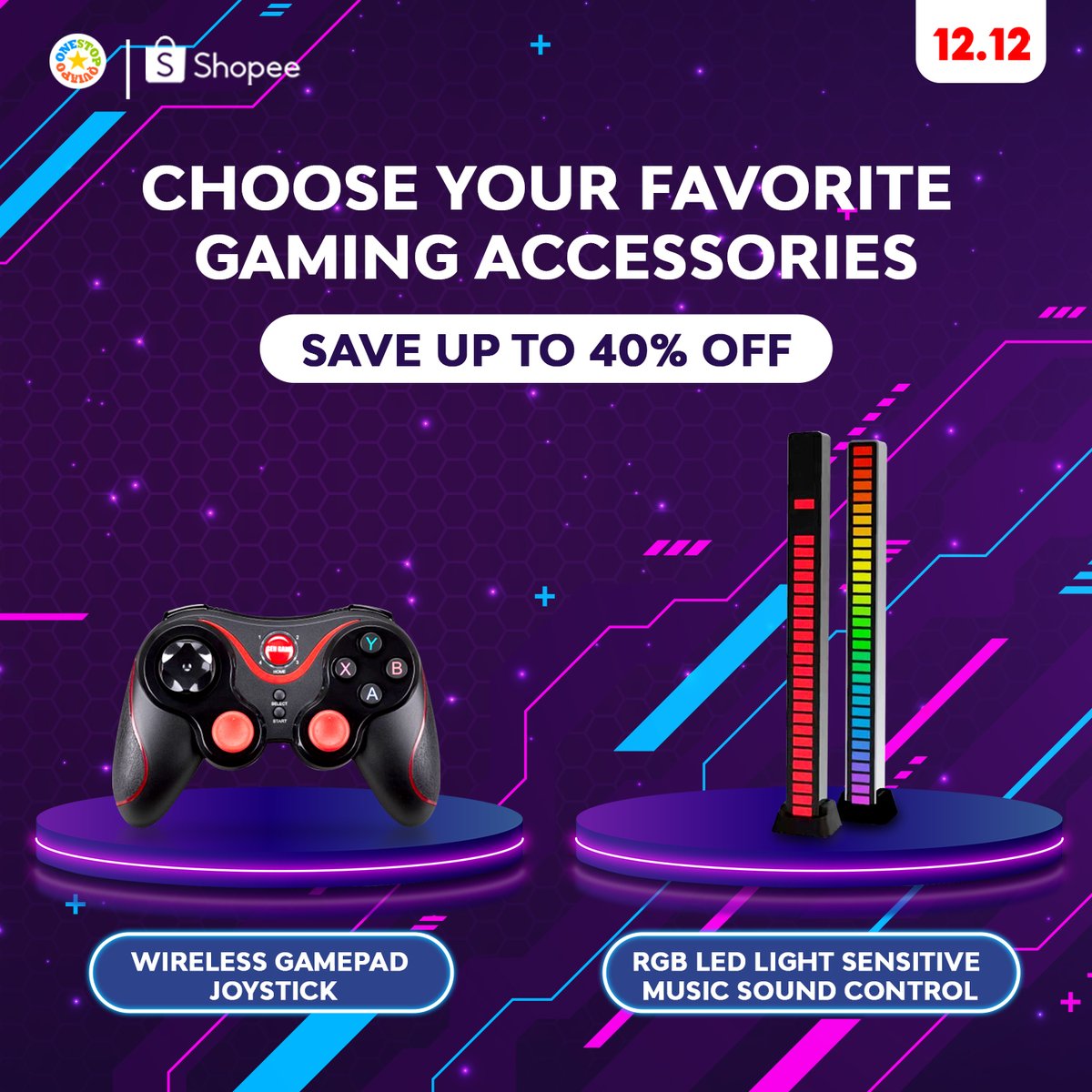 OneStopQuiapo's tweet photo. Choose the perfect gaming accessories that will complete your set up ๐ฎ๐
Add to cart now ๐๐๏ธ https://t.co/vcuWfpm0Eb
#OSQ #Shopee #gamingaccessories #affordable #onlinegames #tuesdaysale #addtocart #gamingsetup #ShopeePH https://t.co/39TMppiC2d