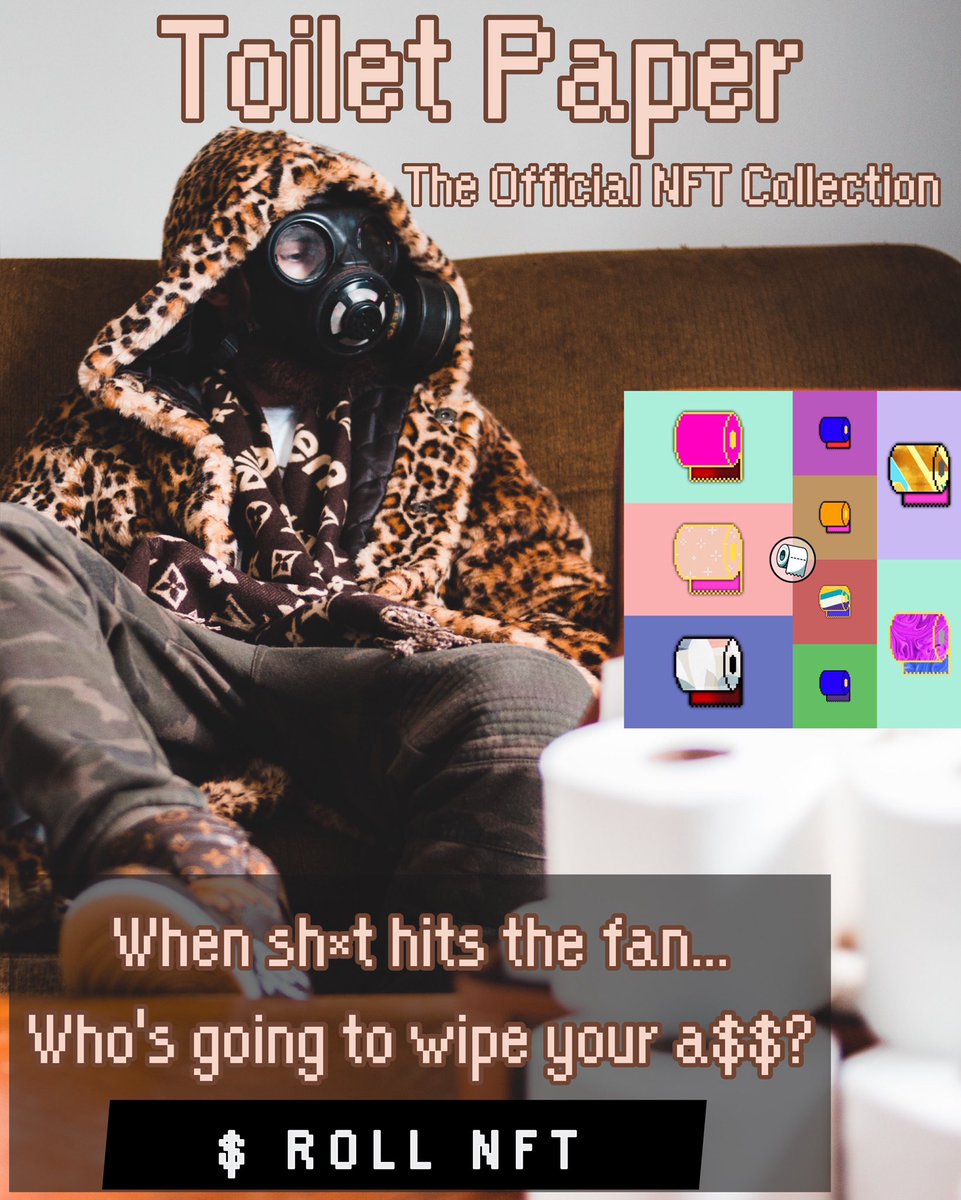 ROLLOracle's tweet photo. In 2021 everyone knows the stress of forgetting to secure TP... The digital version has even greater utility!! Already got early access by joining the $ROLL Discord. #airdropalert #Earlygem #TPNFT #BlockchainGaming #ROLLNFT #decentralized #LimitedEdition #Metaverse #NFTGiveaway https://t.co/yGcUcygFCw