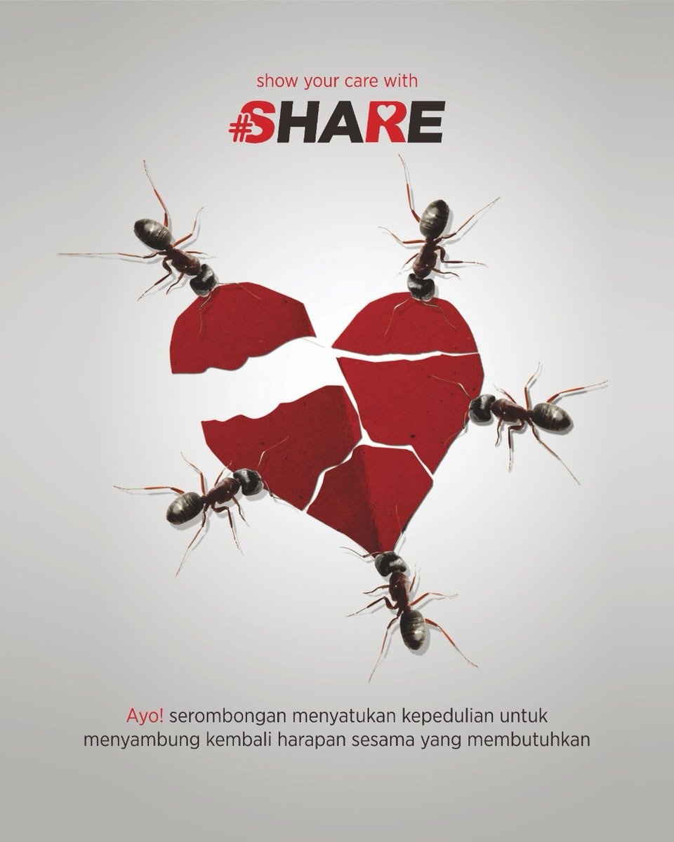 Sharing is caring. Berbagi adalah salah satu bentuk perhatian.

Sebagai makhluk sosial, manusia ditakdirkan untuk saling melengkapi satu sama lain. Saling membantu jika ada yang membutuhkan.

Semakin banyak berbagi, semakin bahagia hidup kita.. Pernah merasakannya Sedekaholic? 😊