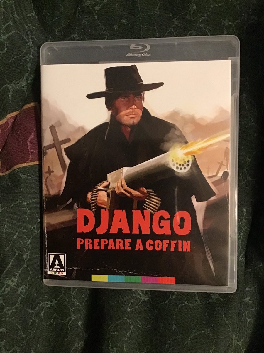 elongatedbean's tweet photo. NW:
Getting ready to watch my first Spaghetti Western, Django Prepare a Coffin!
@ArrowFilmsVideo #DjangoPrepareACoffin #TerenceHill #GeorgeEastman #HorstFrank #FerdinandoBaldi #FilmTwitter #NowWatching #NowPlaying #ArrowVideo #Bluray https://t.co/JuTS1NxatX