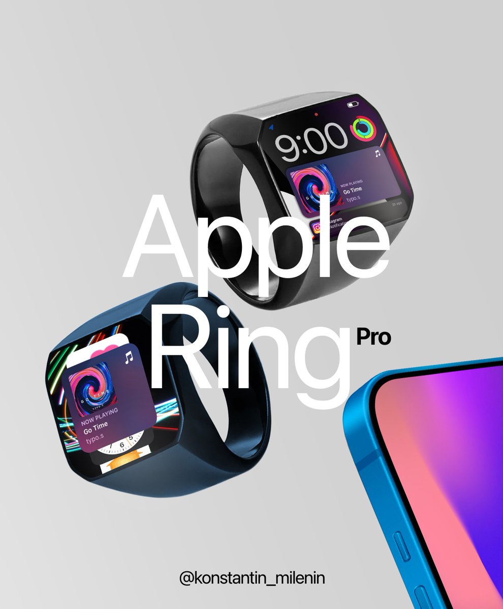 mi_konstantin's tweet photo.  Concept Apple Ring Pro 

New experience in miniature performance 

Work: @mi_konstantin 
RT Please 🙏🏻 

@Shaileshhari03 @Apple_Tomorrow @theapplestack @AppleyPro @ld_vova @AAPLEnthusiast @WilliamFaix @maxing_out_tech @aaple_lab @RendersbyModel https://t.co/shWv1zegB0