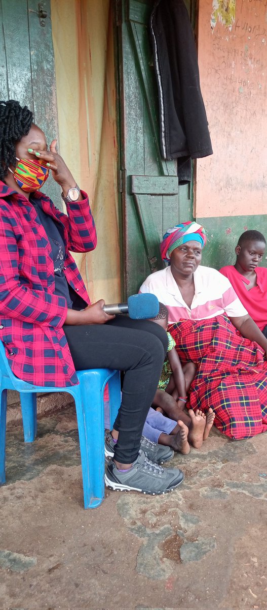 She is awidow with children ,her husband died of COVID-19,she is renting, the girl you are seeing by her side finished her PLE,she is looking for school fees support, .per now we are also looking for food,rent and clothes.for anything kindly reach me.0700272712/0774292644