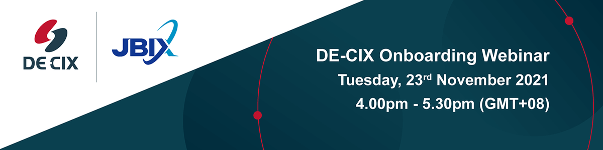 jbixmy's tweet photo. We're excited for our FIRST DE-CIX Onboarding Webinar and can't wait to welcome our new customers 🙌

See you guys later! https://t.co/OFpVaVKvUB