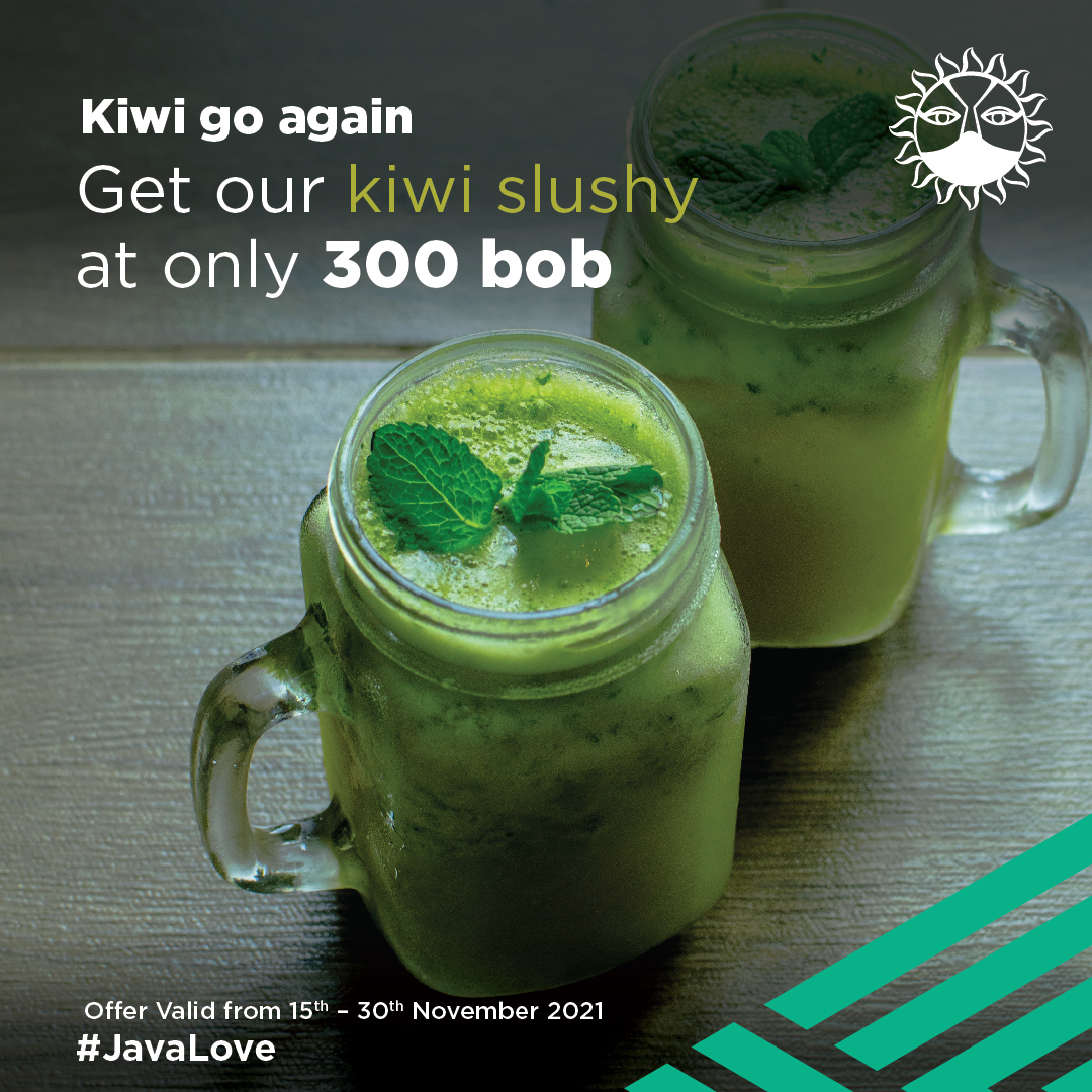 javahouseafrica's tweet image. Have you tried this refreshing Kiwi 🥝 slushy yet? Here's your chance to do it at the discounted price of Ksh. 300.
Offer valid until 30th November.
#JavaLove #JavaSlushies