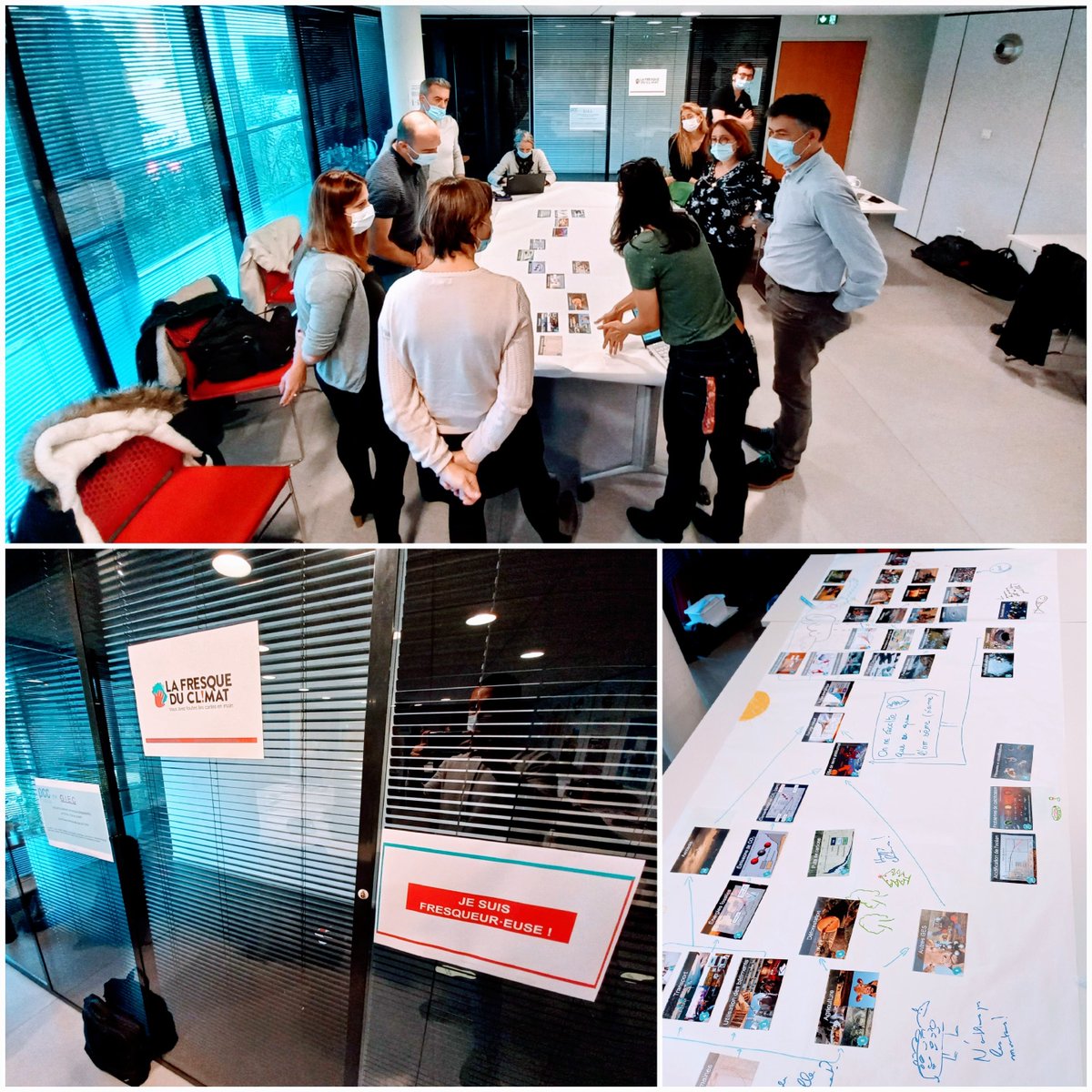 Vivian_AMIEL's tweet photo. Bien plus qu'un simple atelier, la @FresqueDuClimat nous ouvre la voie.
En avant vers le changement avec le COMEX élargi de #SETOM, société dédiée de @Veolia_FR.
Bravo à toutes et à tous 👷♀️👷♂️👏
@Jerome_Natta @L__Vermeulen @fortezaacf https://t.co/gMj6kUczO4