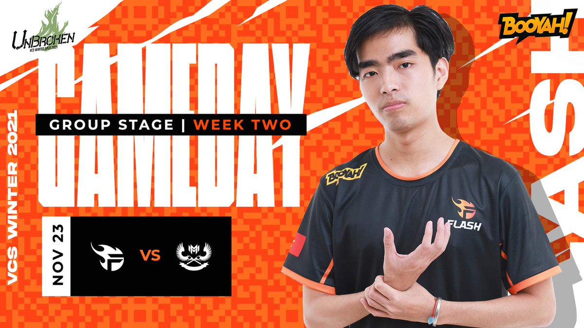 teamflash_gg's tweet photo. Buckle up and join with our #FlashLOL on the Bo3 series against @GAM_eSportsVN later tonight at 7:00 PM (GMT+7)β
TUNE INπ
π₯: https://t.co/qSTltroI50
#TeamFlash #MakingGamersHeroes #VCS https://t.co/wRSj6HoVcT
