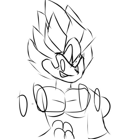 ItoSaihara_'s tweet photo. doodles for tonight, featurin @Saruky__'s Nikku, @transkanye pattin me on the head, annie and... gogeta??? https://t.co/JtWTeLiSEx