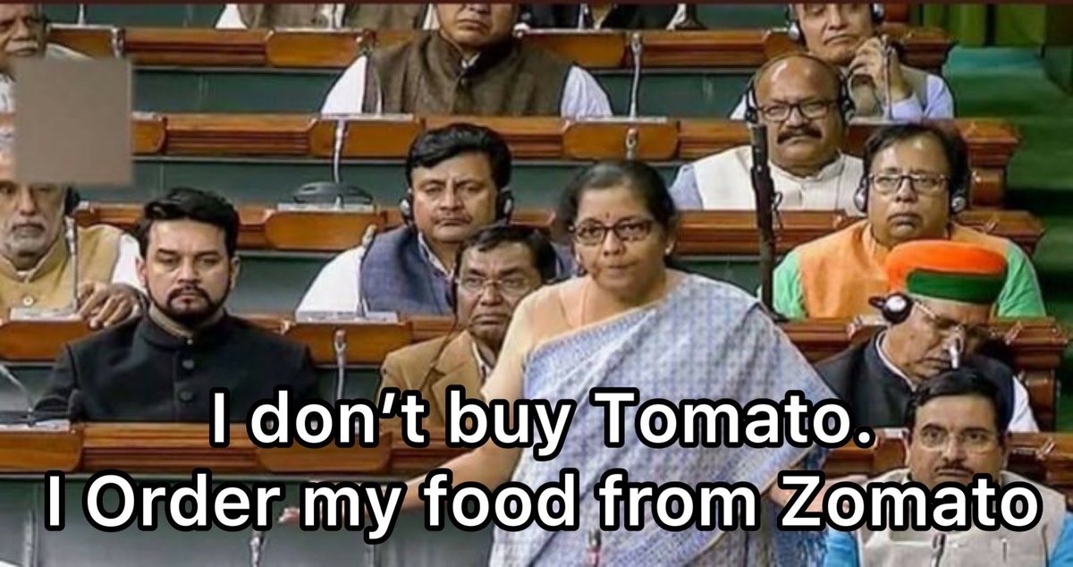 yippeekiyay_dk's tweet photo. Tomato price reaches Rs 100/kg 

Meanwhile Nimmo tai https://t.co/ErWU5uDplK