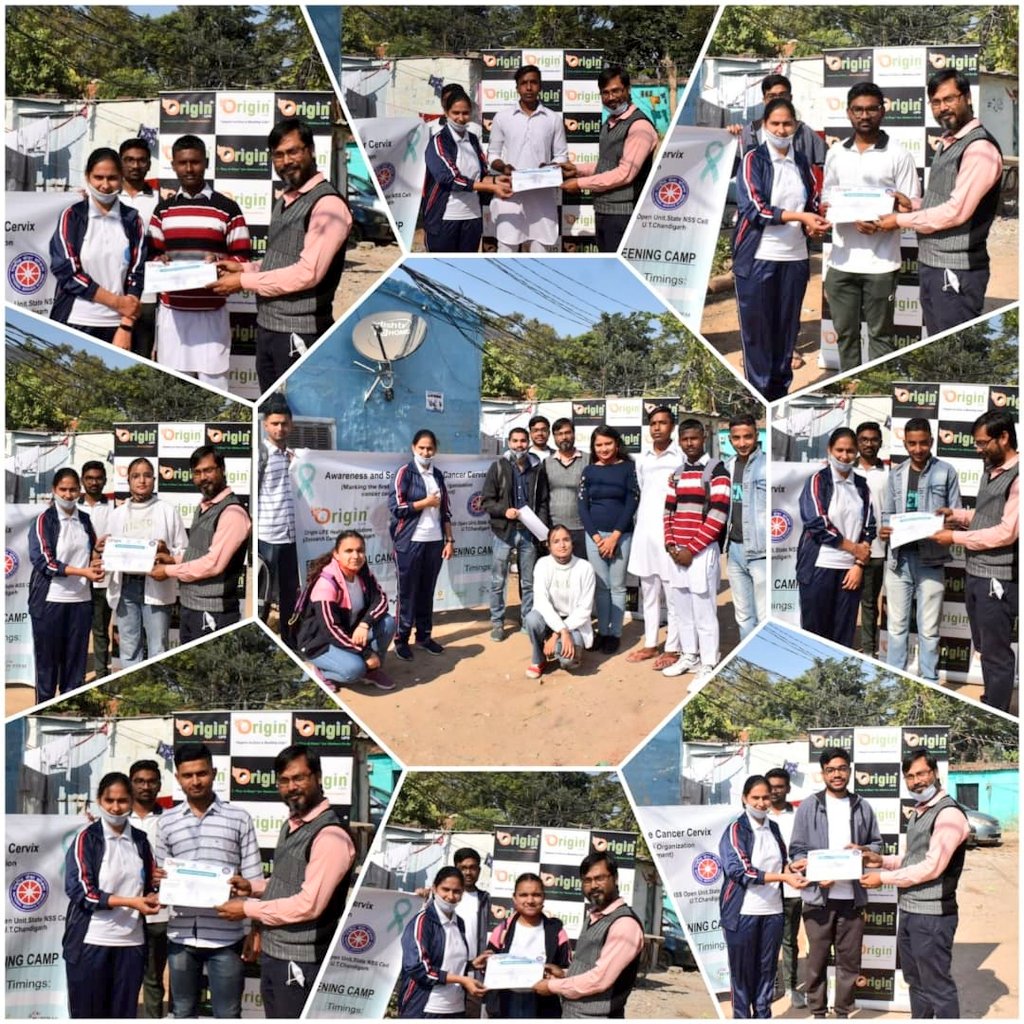 NSSOpenUnit's tweet photo. ℕ𝕆𝕋 𝕄𝔼, 𝔹𝕌𝕋 𝕐𝕆𝕌
#NSSbuddies under @AmritMahotsav organised awareness campaign for #CervixCancer under the #Theme "Eliminate Cervix Cancer" with #OriginLife ResearchCentre & felicitated volunteers in #SlumArea adopted Vill. Dhanas,CHD #IcanIwill #Youth4India
@_NSSIndia https://t.co/3yi0WbKzAj