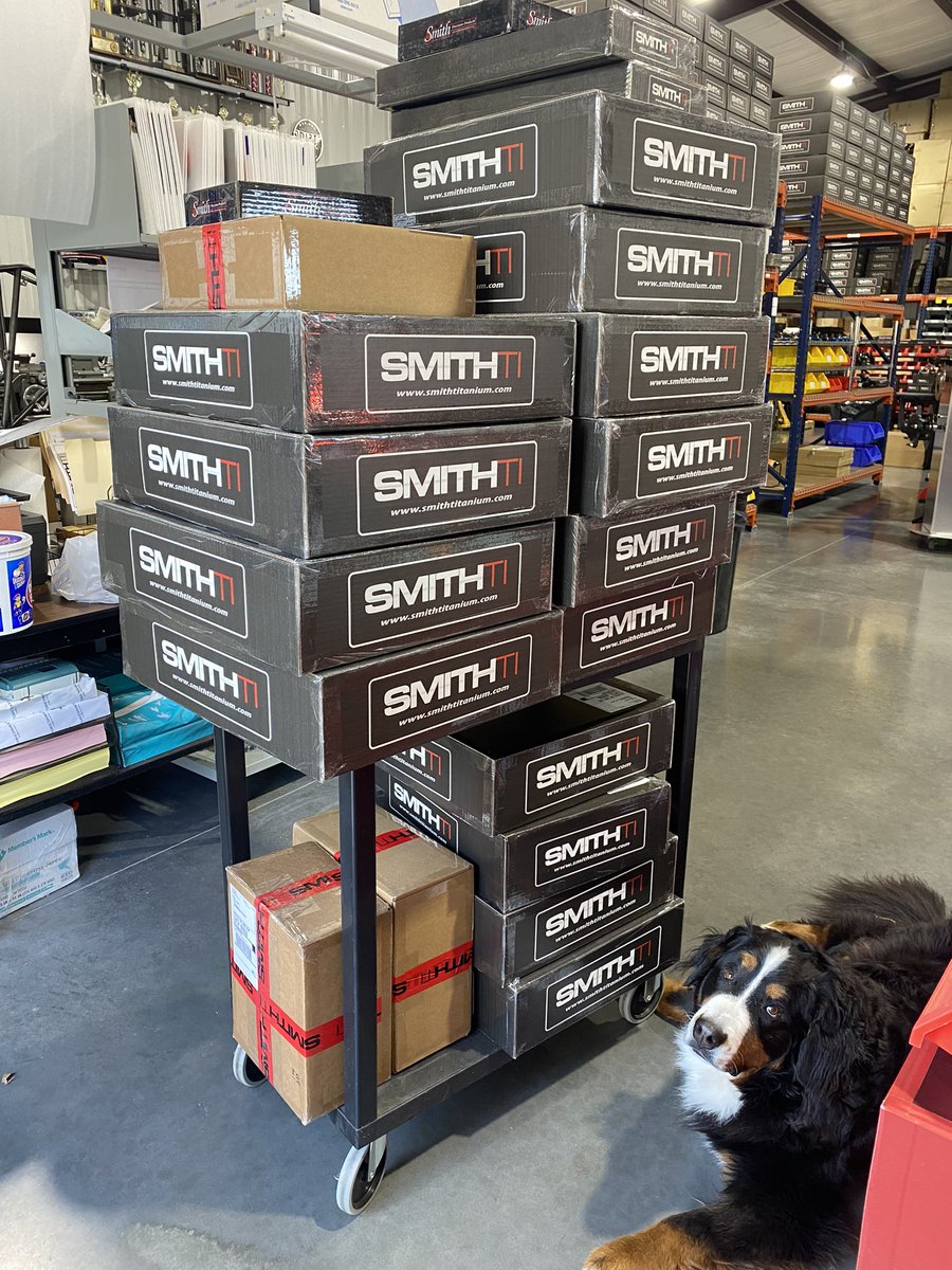SmithTitanium's tweet photo. Hey @KKRdirt @SJMRacing17 @DaleMiller4SA @sharkracingWoO your brakes are headed your way! (Dog not included) 🐶 #guysusingSmithTi #SmithTiBrakes https://t.co/D9FTwRcXEe