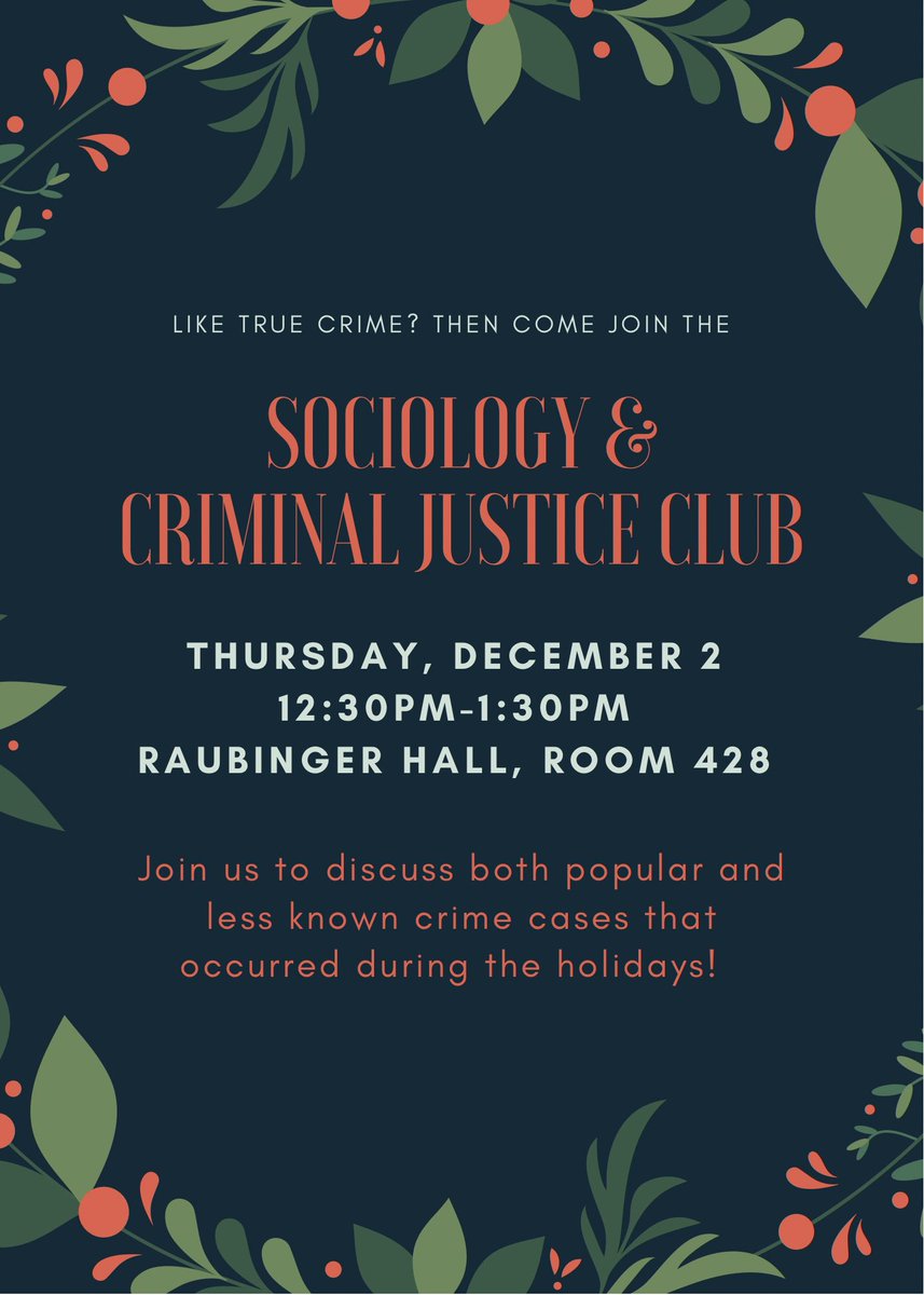 Join us for our last meeting of the semester 🎁🎉