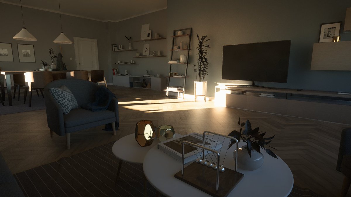 Some people were curious, so here's a quick breakdown of lighting passes in the experimental branch of my toy renderer, where I play with ReSTIR and "surfel" irradiance caching: gist.github.com/h3r2tic/ba3930… 👨‍🔬🔥