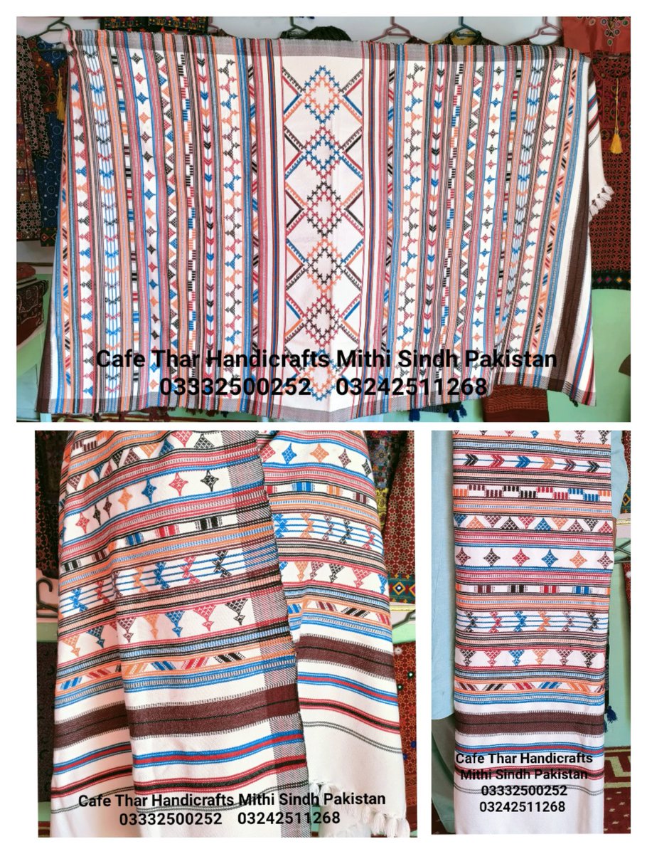 piyaroshivani's tweet photo. Cafe Thar Handicrafts Presents
Handmade Handicrafts of Thar
#woolenshawls
#handmadeshawl
#pashminashawl
#شال
#shawl
#Khatho
#loee
#لوئي
Weight 01 kg plus
Size 50x100 plus Inch
Free home delivery by #TCS
Contact . 03332500252 and 03242511268
Email cafethar@gmail.com https://t.co/OC7vUkvUtR