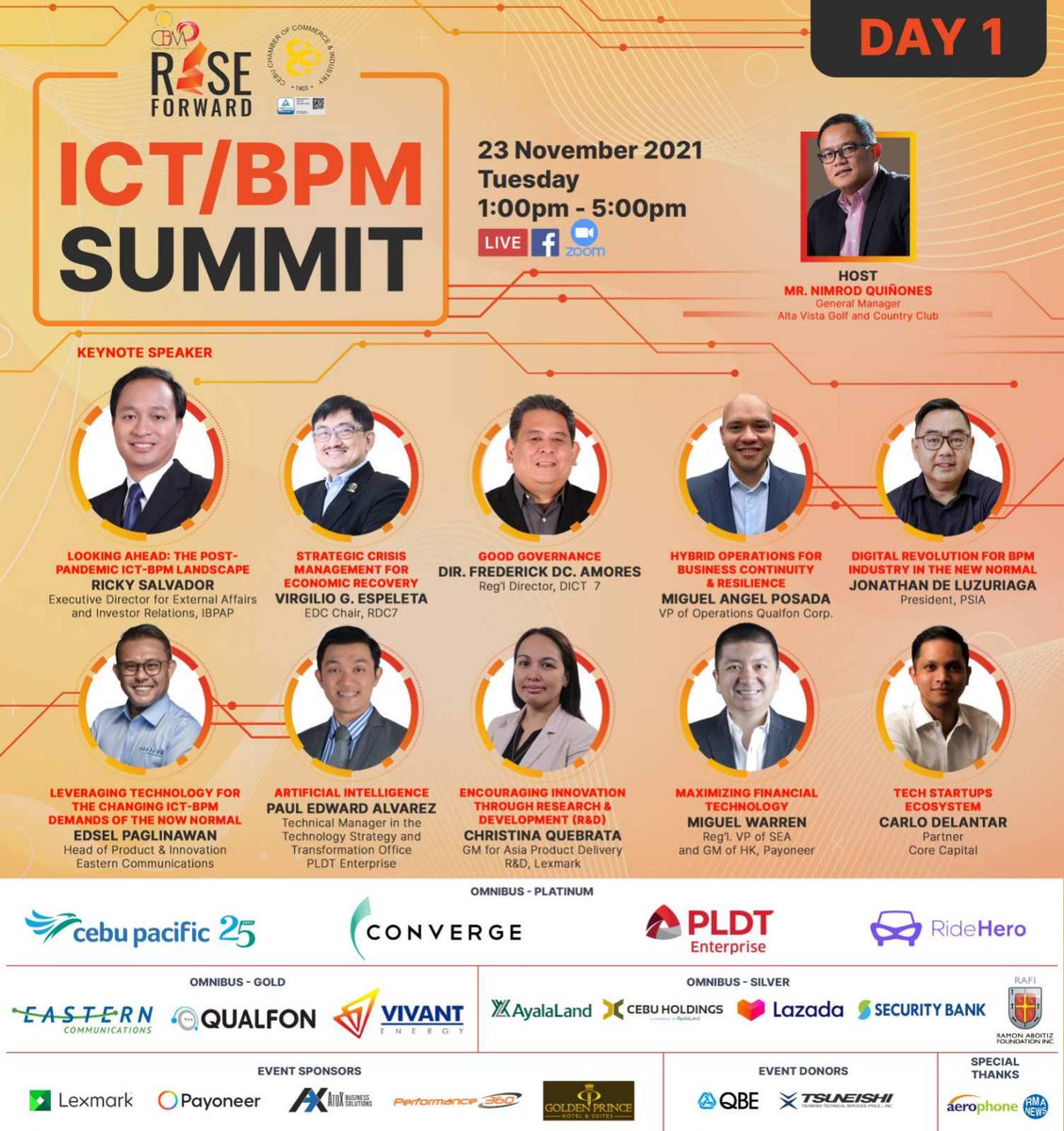 NLQCebu's tweet photo. Day 1 of ICT/BPM Summit this 1pm https://t.co/FGbUseRADe