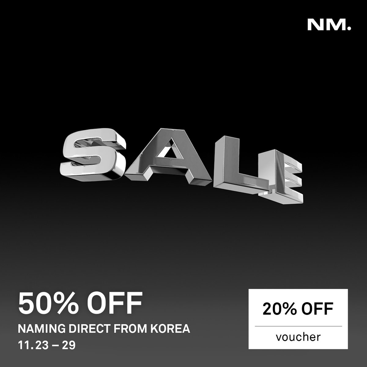 Naming_Global's tweet photo. [Promotion Alert]
Shopee MY_Directly comes from Korea💄🇰🇷
1-week chance!
Check up to 50% special price &amp; extra voucher!
-
Always a good purchase if it is on SALE 🎁
-
#ShopeeMY 
#Shopee 
#namingcosmetics
#kbeauty https://t.co/IatSQw4WDv