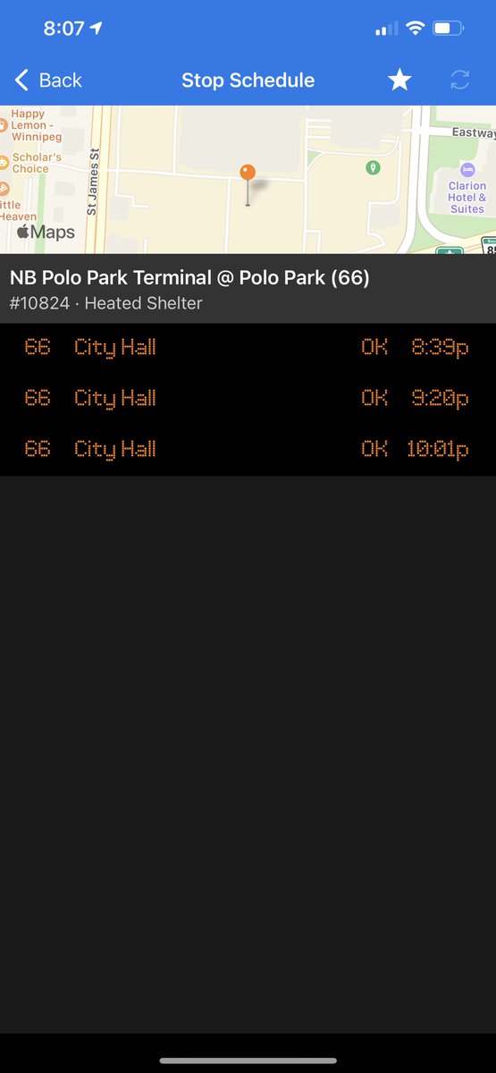 AkaCanada2016's tweet photo. Mall hours are extended until 9pm As an employee I’m not off until 9:30 
Waiting 30 minutes for a bus at a mall is absurd, and it being the last bus, also absurd

What are the odds @winnipegtransit adjusts the bus schedule to suit the new mall hours?? 0.00%
@WpgTransitProb https://t.co/Tl8iYKNur7