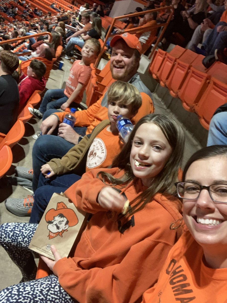Kids first #OSUMBB game.  #GOPOKES