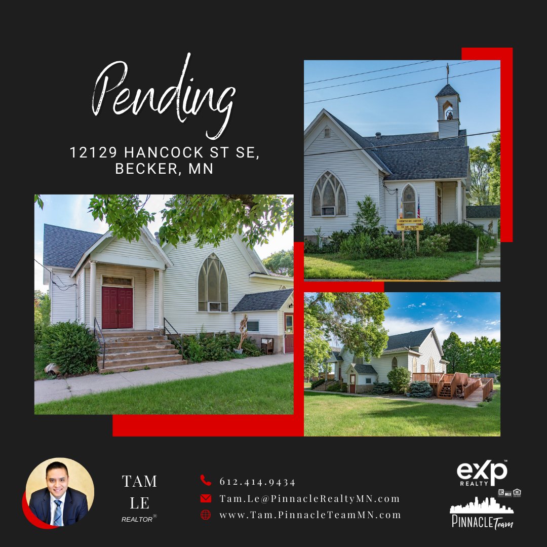 PinnacleTeamUS's tweet image. An Offer was ACCEPTED! It is NOW Pending!

#TamLeRealtor #CountdowntoClosingDay #BeckerMN #PinnacleTeamMN #EXPRealty