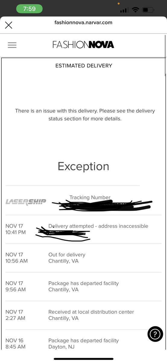 SashaRHarding's tweet photo. @LaserShipAssist I just sent a message why are delivery attempting to deliver something at 11:00 pm at night https://t.co/8GhuIoFRGx