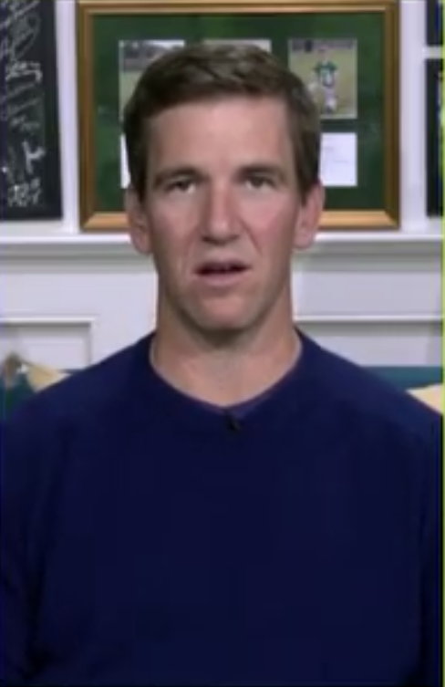 DKSports's tweet photo. What are the Mannings looking at? 

Wrong answers only. https://t.co/BJuutI8A4W