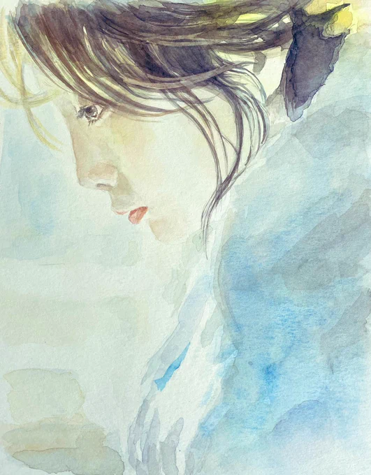 透明水彩、ヴィフアール紙

#絵描きさんと繋がりたい 
#イラスト好きさんと繋がりたい 
#みんなで楽しむTwitter展覧会 
#イラスト #水彩 #アナログ絵 