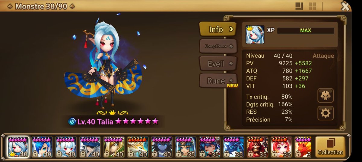 MaxenceVenti's tweet photo. @summonerswar_FR Quand j ai commencé le jeu,  j ai regardé la liste des montres du jeu et j ai eu un ÉNORME coup de cœur pour les Danseuse aux Chacrams. Résultat des courses , c est le 2ème 4* natif que j ai eu et j en suis TEEEELLEMENT FIER https://t.co/i4FdpwMdiu