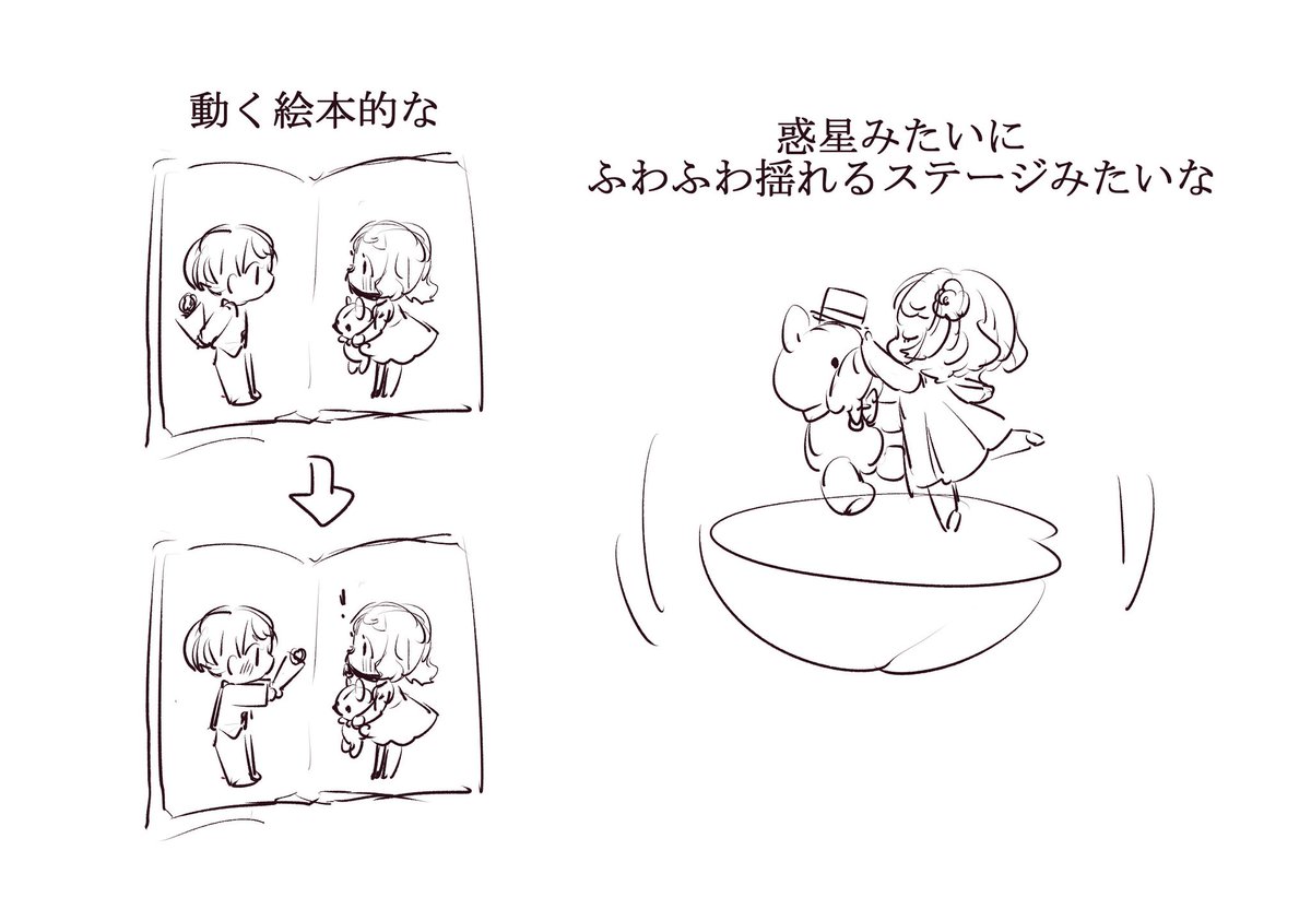 『結びめ』のラフ案を発掘したので、プラコレさんに確認して掲載許可を頂いたので、のせのせ～!
ラフ案も結構お気に入り😊💘 
