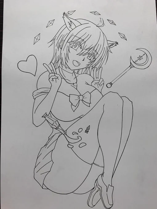 とりあえずペン入れ〜 