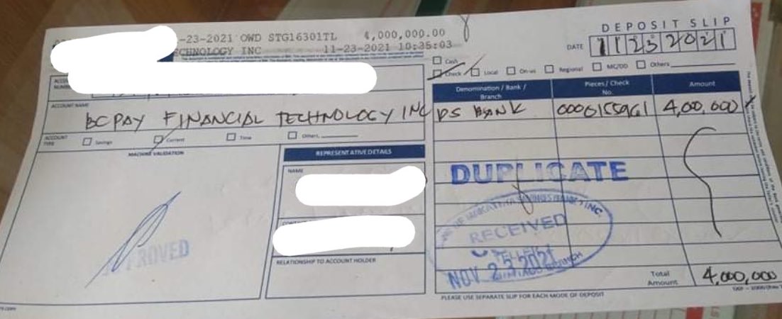 crypt0kid1's tweet photo. Today we deposited another 4,000,000 to BCPAY FINTECHโs BANK Account to make it 10,000,000.
WEโRE NOW READY TO CONQUER the FINTECH WORLD, and make BCPAY๐ as our Utility Token!๐ฅ๐
@Bitcashpay1 @outrace_ore @cz_binance @BinanceChain #BCPAY๐ https://t.co/e0EWRFHcqM
