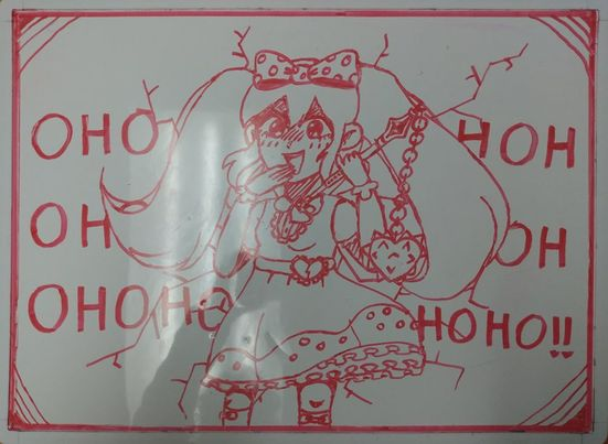Shakraye's tweet photo. @frixen__ cool! i drew sweetheart from omori on a whiteboard https://t.co/cpBMlyIDPE