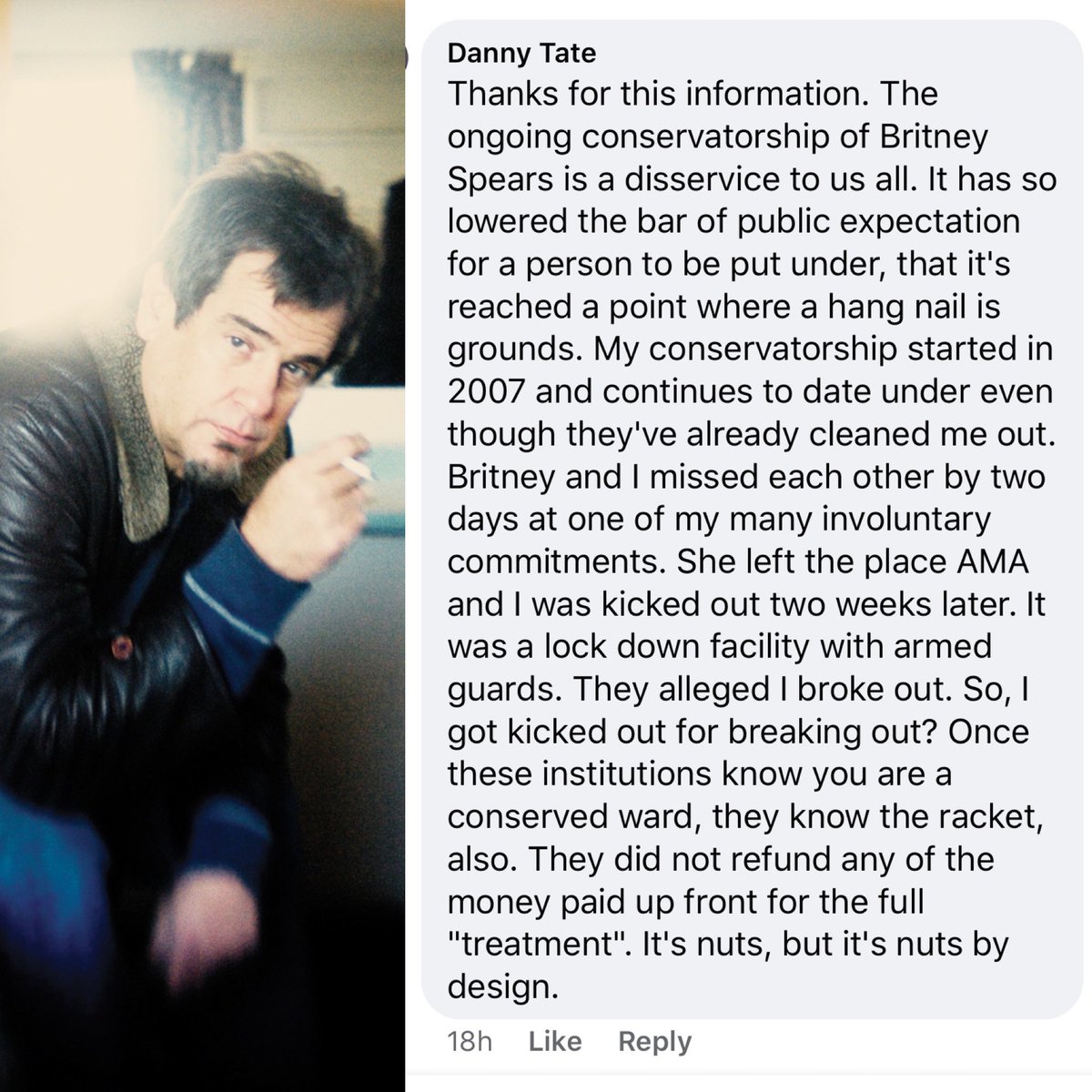 Who_is_posting_'s tweet photo. Donโt forget about Country Artist #DANNYTATE who is under his conservatorship still!
#Freebritney #freedbritney https://t.co/7T4BypuQl4