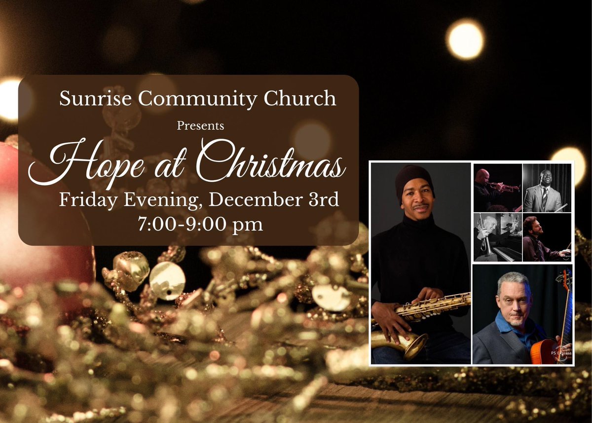 SCCJAX's tweet photo. Join us for an inspiring evening that will prepare you and your family for the Christmas season. We will welcome world renowned jazz artists Gregory Tardy and Mark Boling as we celebrate the joy of Christmas.
Admission is free. https://t.co/97EJsfL6WN