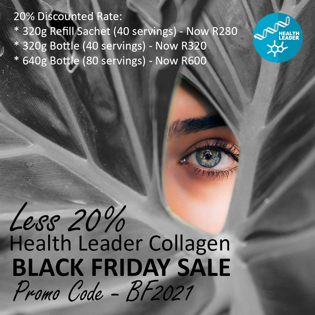 HealthLeaderSA's tweet photo. WATCH THIS SPACE! SAVE THE DATES!
𝙃𝙀𝘼𝙇𝙏𝙃 𝙇𝙀𝘼𝘿𝙀𝙍 𝘾𝙊𝙇𝙇𝘼𝙂𝙀𝙉 𝘽𝙇𝘼𝘾𝙆 𝙁𝙍𝙄𝘿𝘼𝙔 𝙎𝘼𝙇𝙀!
SAVE 20% on ALL our Collagen products!
◼ 25 - 30 NOV 21
◼ Promo Code: BF2021
◼ Promo Code: LEE1

 #blackfriday #sale #blackfridaysale #promo #blackfridayshopping https://t.co/vboK1Y57A2
