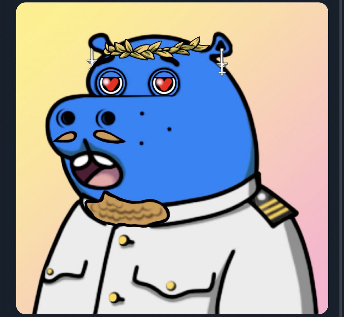 _solom0n_'s tweet photo. @HappyHippos_NFT One of my HappyHippos from my collection! 😁😌 https://t.co/4jZfW8eMD2