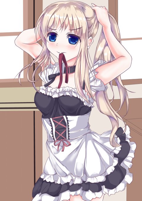 うちの子の弥生のメイド服はここまで進みました。続きは後日やります 