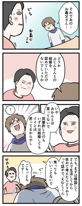 付き合って0日で結婚を決めた2人の話㉟ 頑張るあの人のために

#友達だった2人が付き合って0日で結婚を決めた話
#コミックエッセイ 
